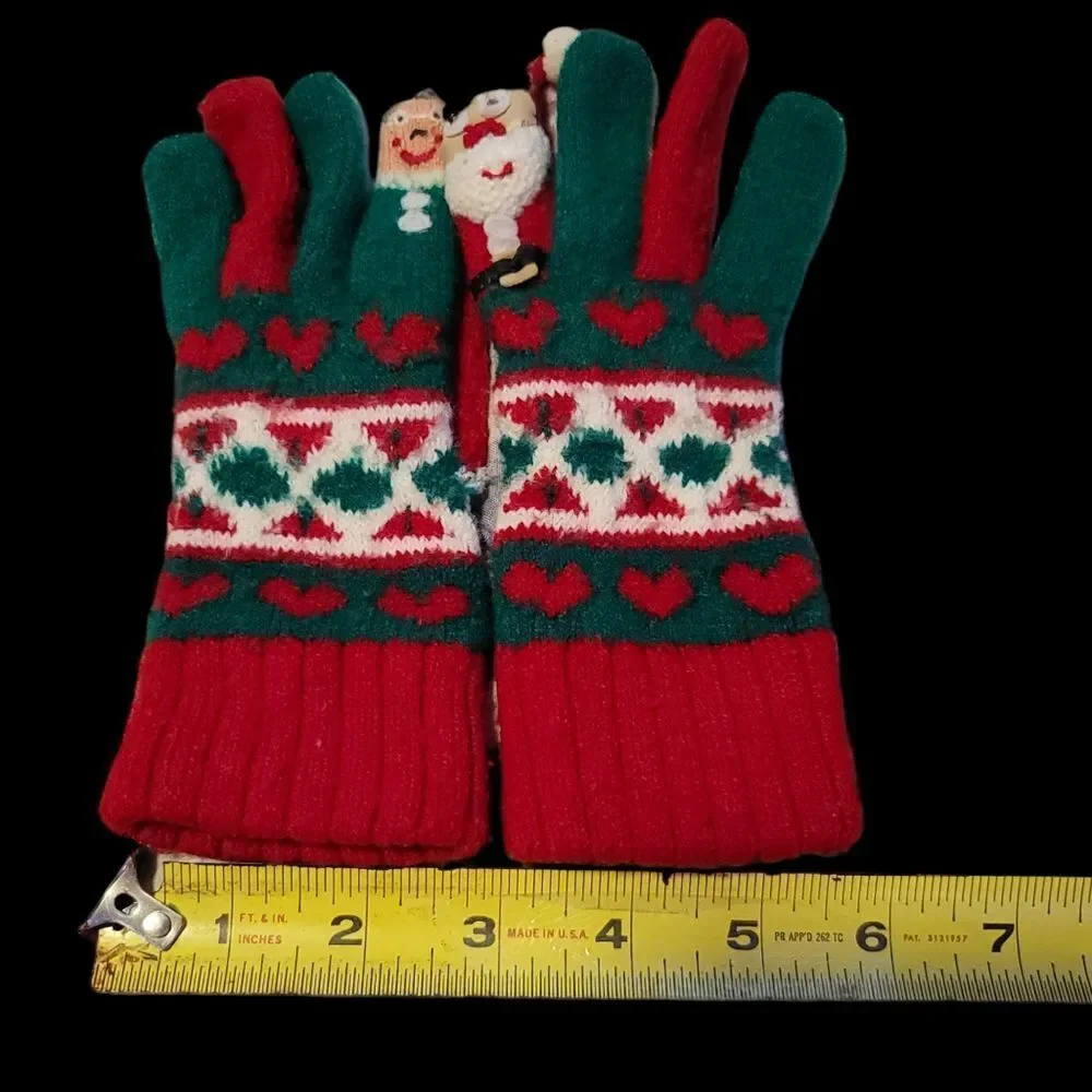 Santa and Mrs. Claus Children's Gloves